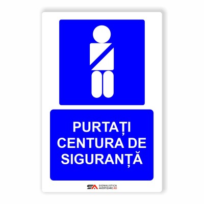 Purtati centura de siguranta - indicator de obligativitate 1285