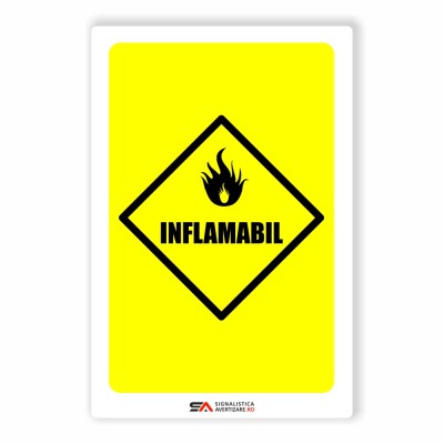 inflamabil - indicator de avertizare 1245