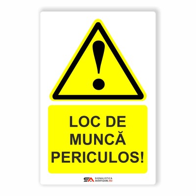 loc de munca periculos - indicator de avertizare 1243