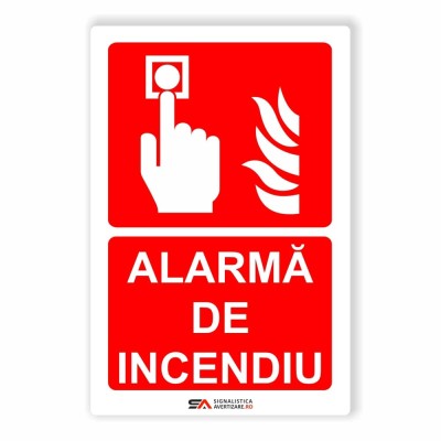 Alarma de incendiu indicator PSI placa sticker autocolant