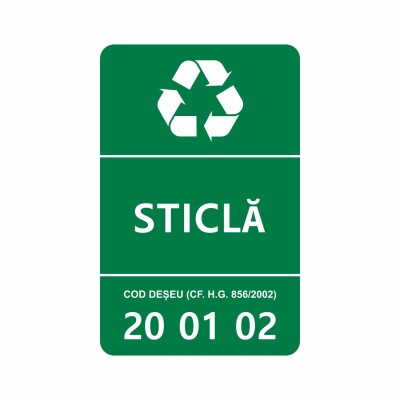Simboluri de Reciclare Sticla 20 01 02
