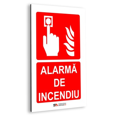 Alarma de incendiu – panou aluminiu
