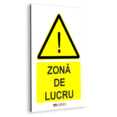 Zona de lucru – panou aluminiu